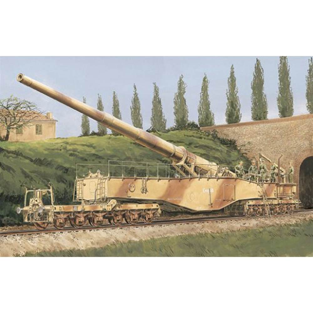 ドラゴン　1/35　ドイツ28cm列車砲レオポルドK5(E)