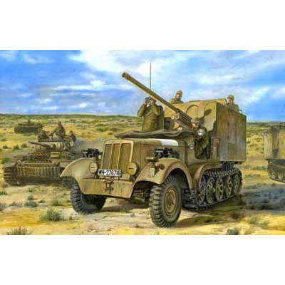 1/35 ドイツアフリカ軍団7.62cm砲搭載5トンハーフトラック