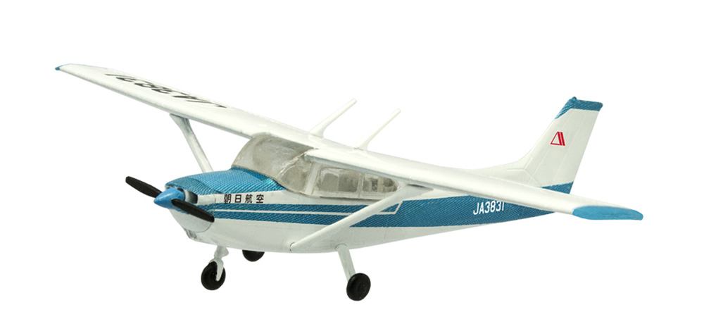F-Toys 1/144 Cessna172 SkyHawk Nakanihon Air Service JA4705 Painted Kit 