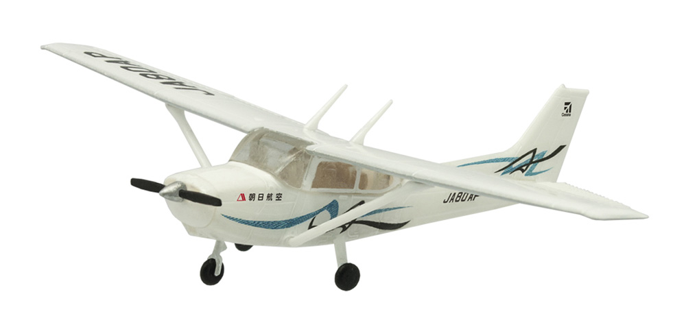 F-Toys 1/144 Cessna172 SkyHawk Asahi Airlines JA4205 Painted Kit