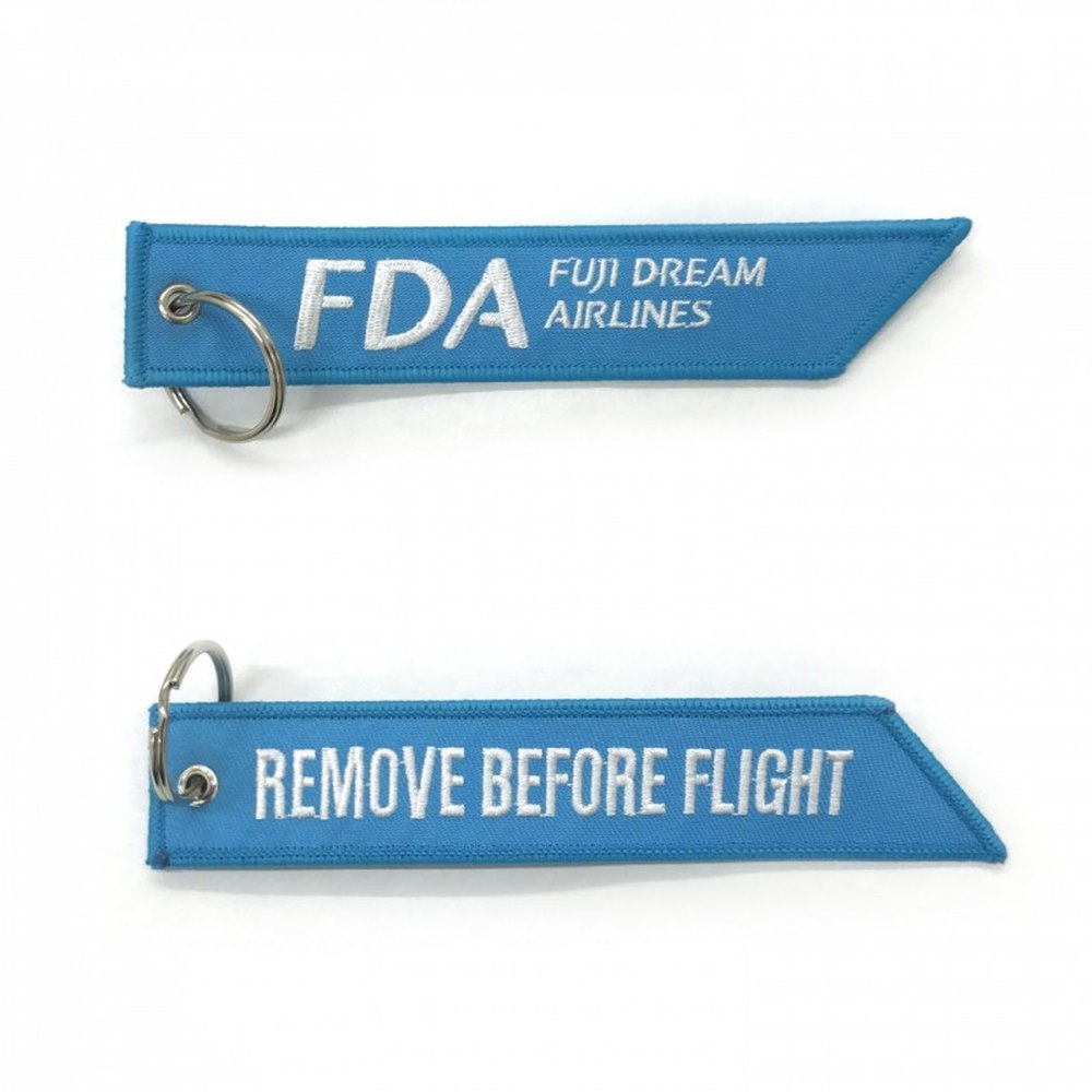 フジドリームエアラインズ FDA フライトタグキーホルダー(ライトブルー